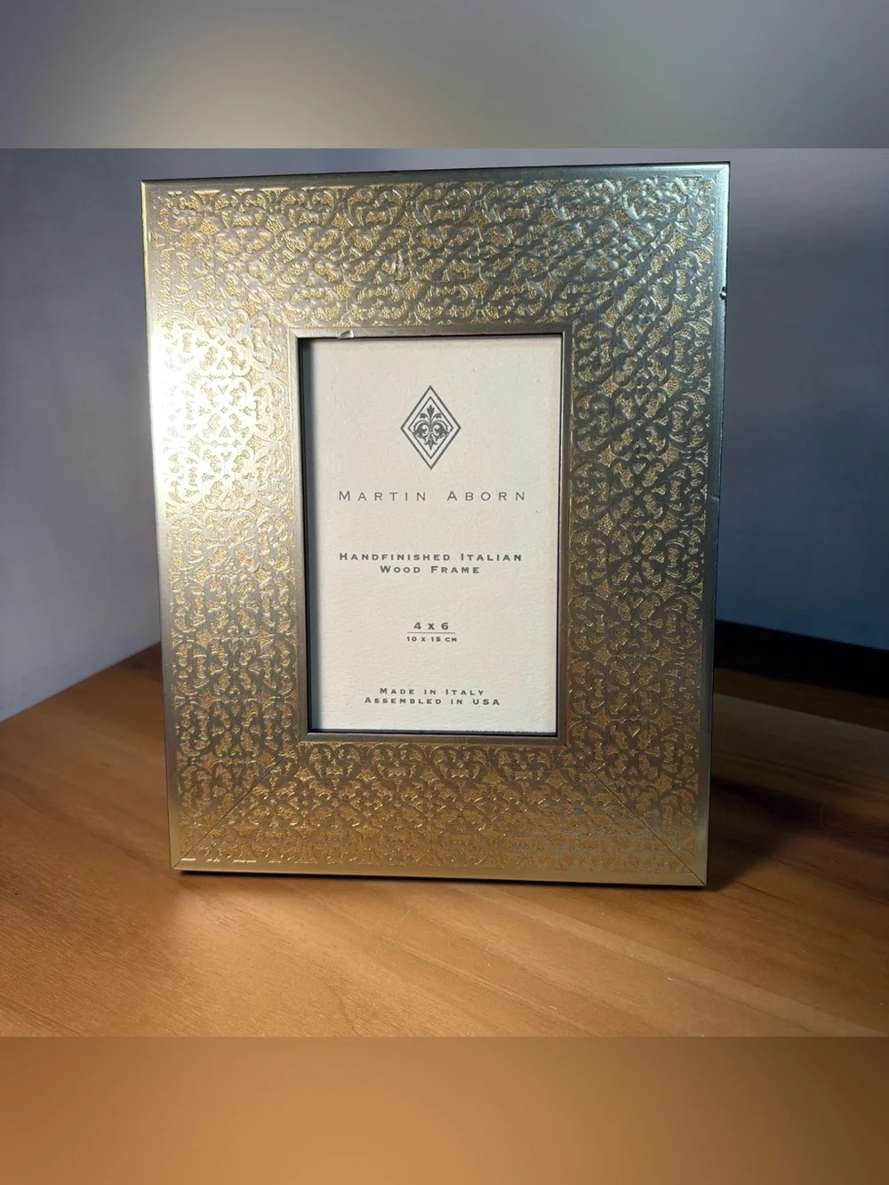 VTG Martin Aborn Hand Finished Italian Wood Photo Picture Frame 4x6” Ornate Art
